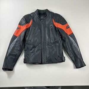 Vintage Genuine Harley Davidson Leather Jacket H-D Motorcycle Men's Small Black